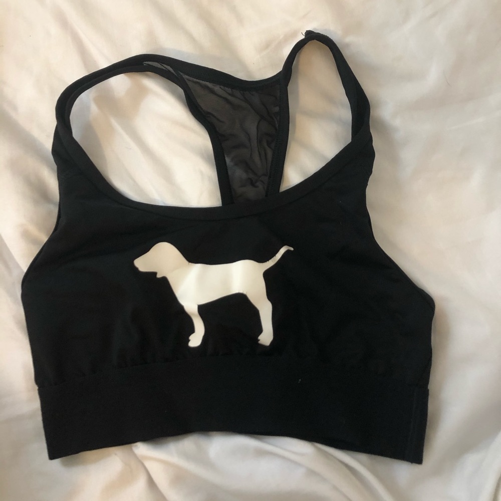 Vs pink black sports bra!!